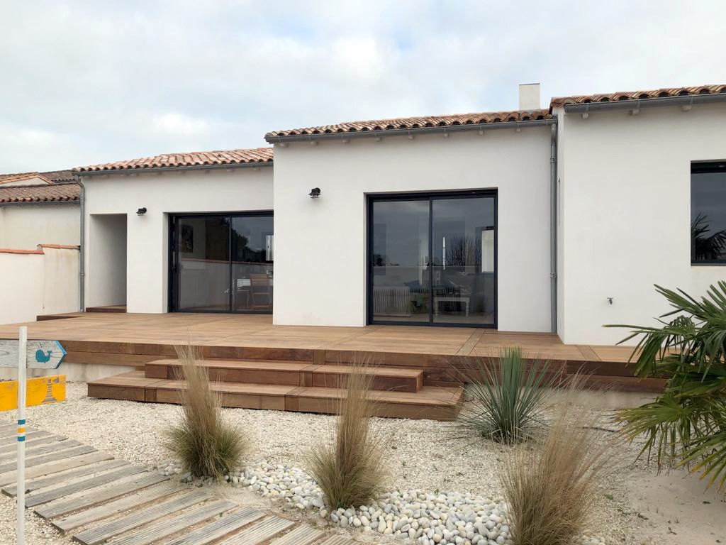 Terrasse en ipé sur dalle béton